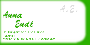 anna endl business card